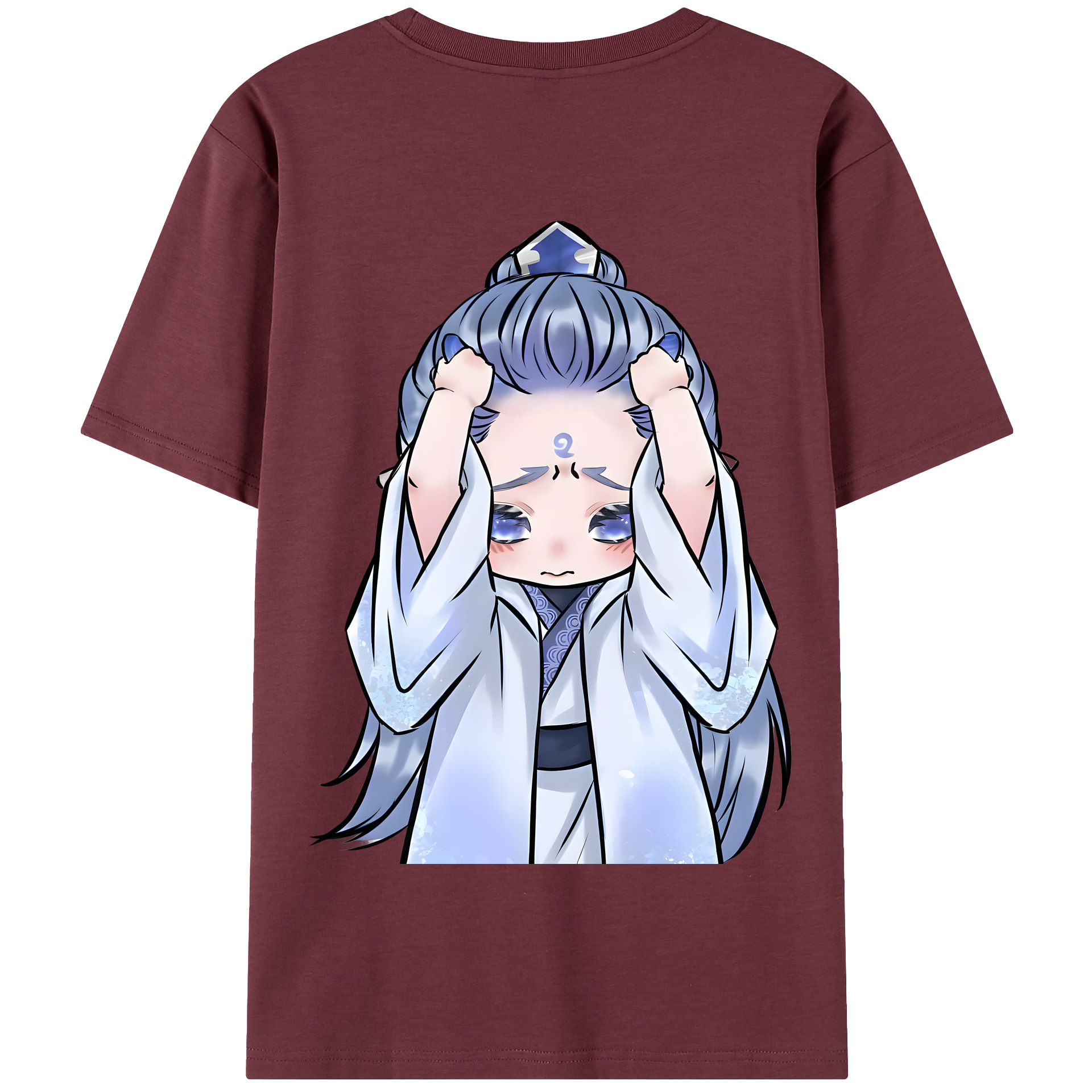 （画像用） Ne Zha 2 ナタ 魔童の大暴れ 綿100％半袖Tシャツ（背面プリント）